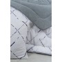 ETE HOMETEX ÇİFT KİŞİLİK LÜX WELSOFT YORGAN SETİ 195X215CM YANSIMA GRİ 8696474232009